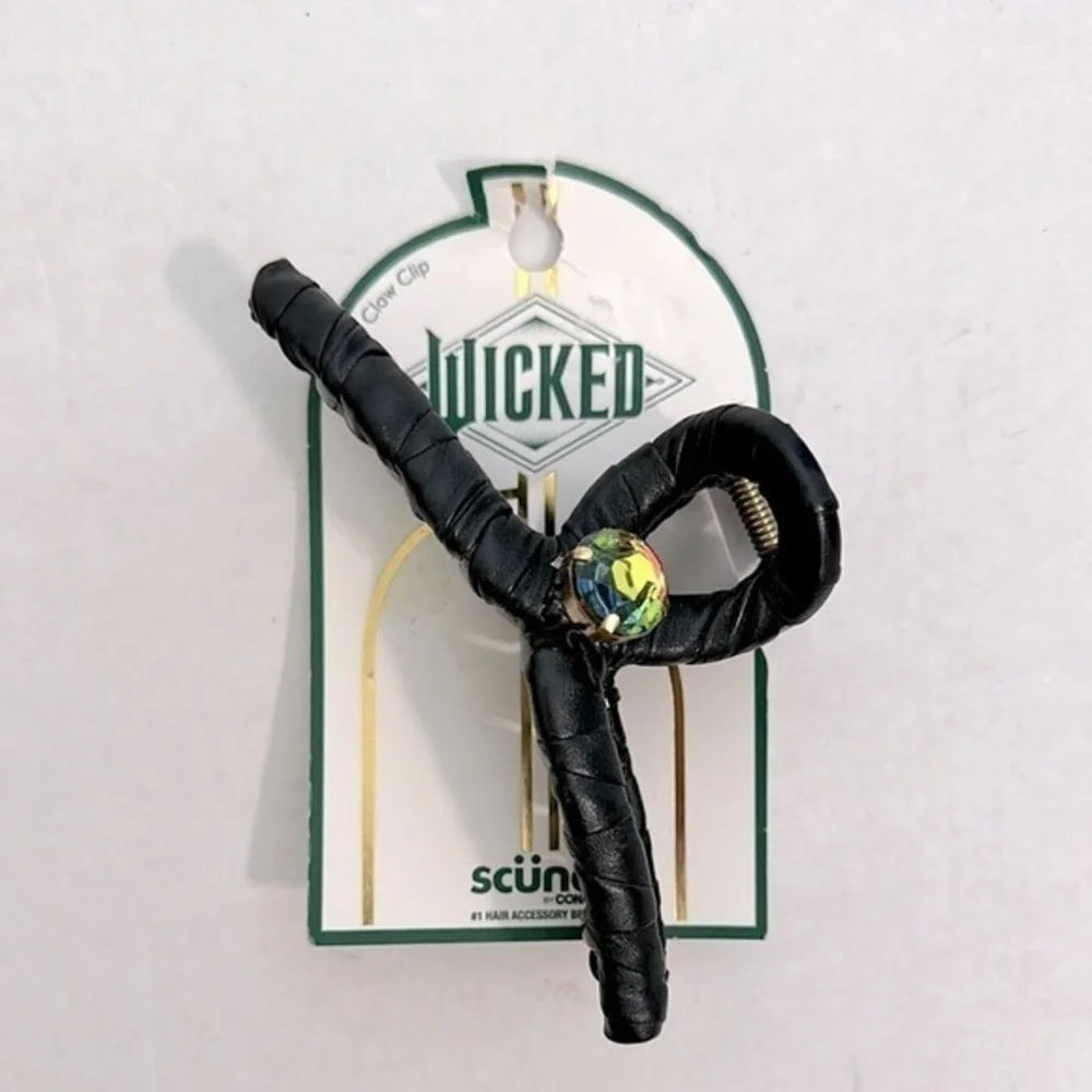 Scunci WICKED Black Hair Clip with Colorful Accent